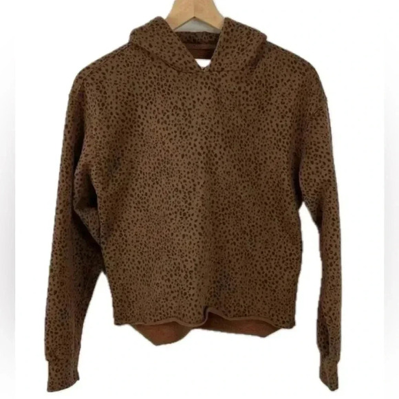 Abercrombie & Fitch Tops - Abercrombie & Fitch Soft Medium Fleece Lined Cheetah Print Hoodie